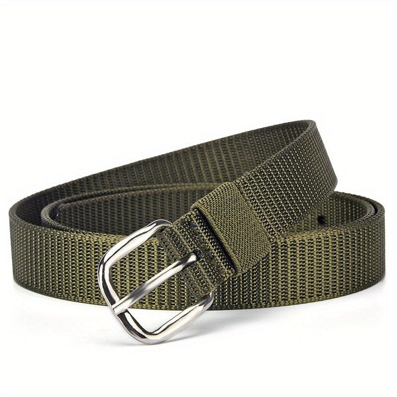 Solid Casual Belt Classic Square Buckle Unisex Sports Belt