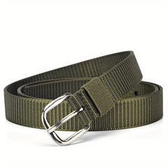 Solid Casual Belt Classic Square Buckle Unisex Sports Belt