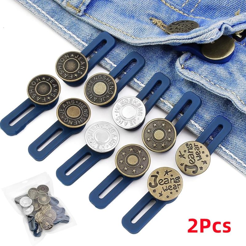 Detachable Jeans Button Pants Extender Clothing DIY Random Style
