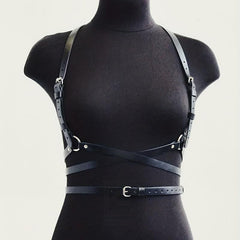  Chest Harness Belt PU Leather Gothic Body Belts