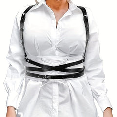 Chest Harness Belt PU Leather Gothic Body Belts