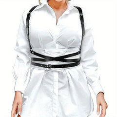  Chest Harness Belt PU Leather Gothic Body Belts