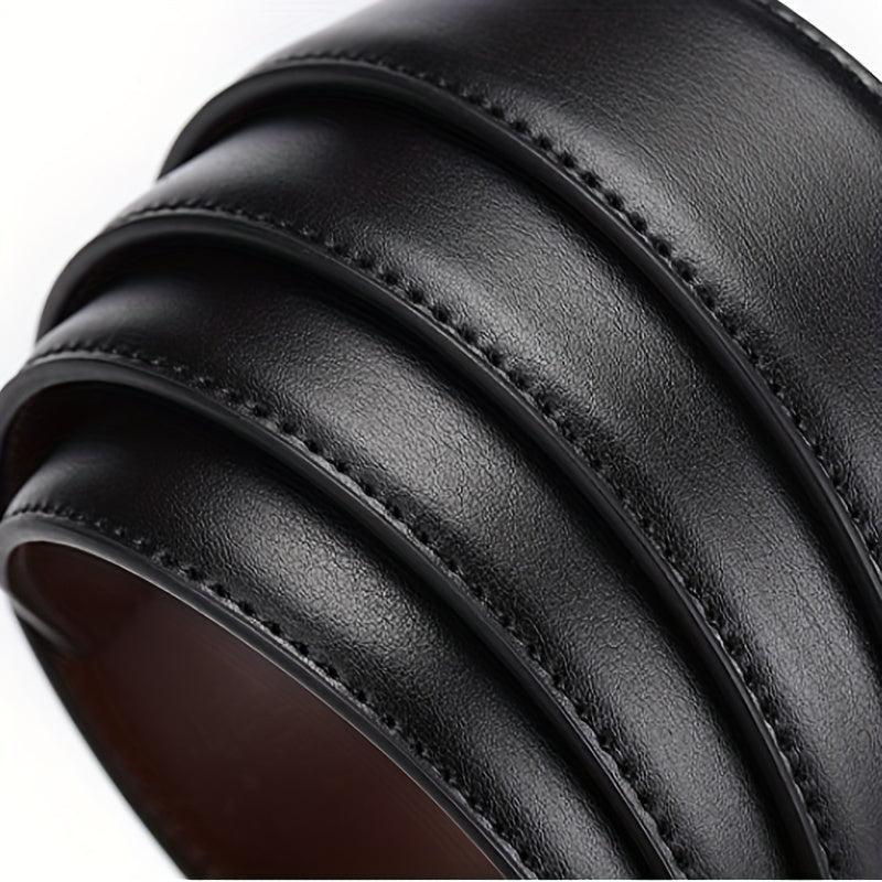 Men's Leather Belt Pin Buckle Casual Double-sided Black/Brown