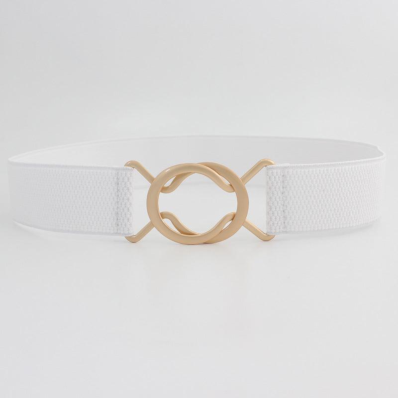 Women Stretchy Skinny Waist Belt Elastic Belt For Jeans Dresses