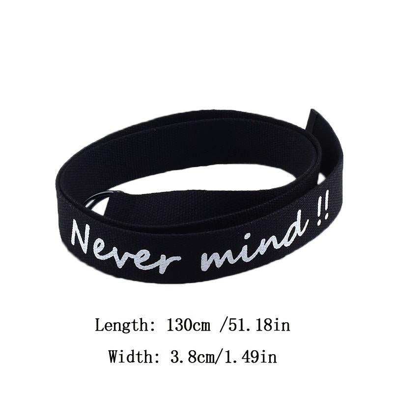 Punk Letter Decorative Jeans Belt for Women