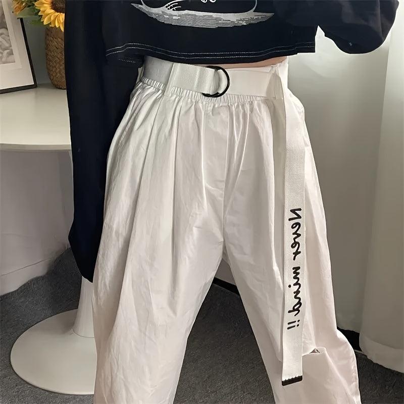 Punk Letter Decorative Jeans Belt for Women