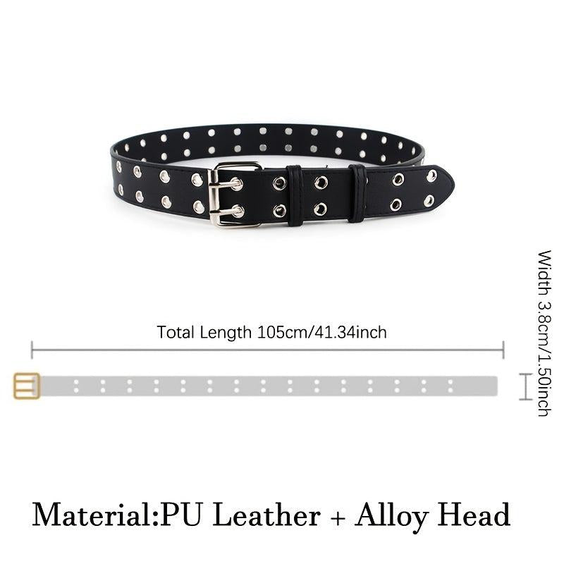 Thick Grommet Belt Punk Chain Belt Y2K Girl Belts For Jeans Pants