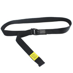 Solid Canvas Belt With Double Square Buckle