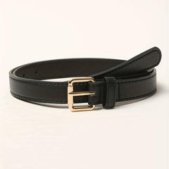 Golden Square Pin Buckle Belt Casual Unisex Plus Size