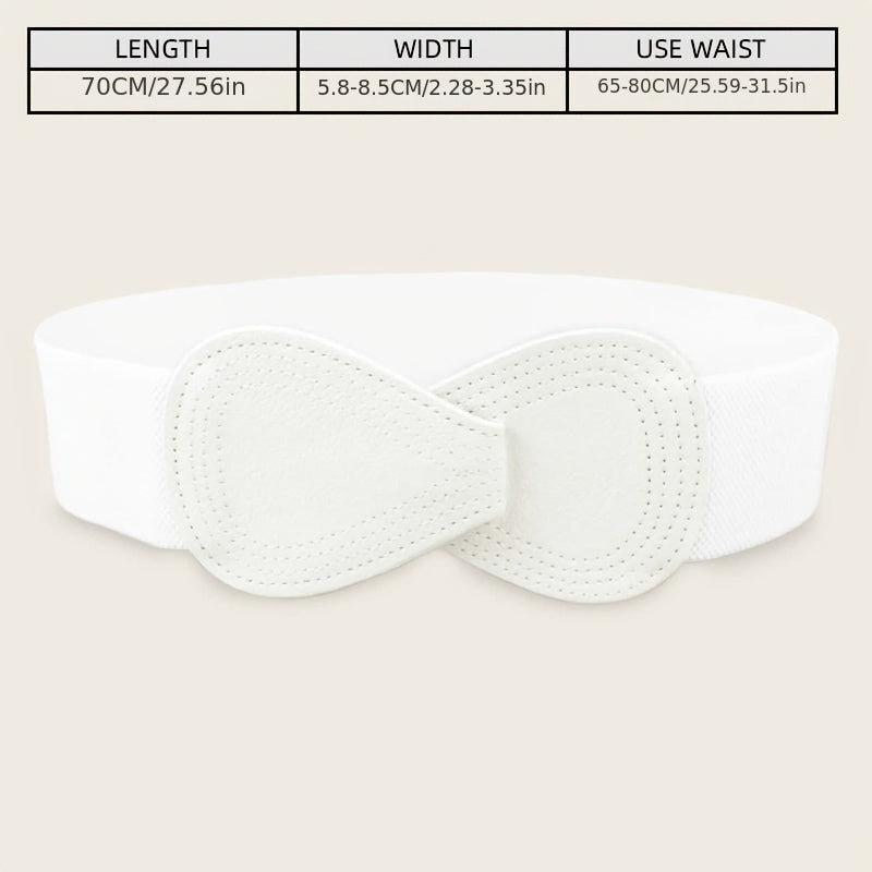 Women's Elastic Waist Cover Belt Stretchy Wide Waistband