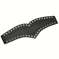 Eyelet Hollow Out Wide Belt Punk Elastic Waistband