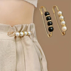 Faux Pearl Brooch Pins Sweater Shawl Clips