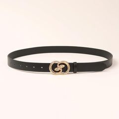Double Snakes Alloy Buckle Belt