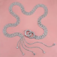Rhinestone Waistband Y2K Chain Belt for Women