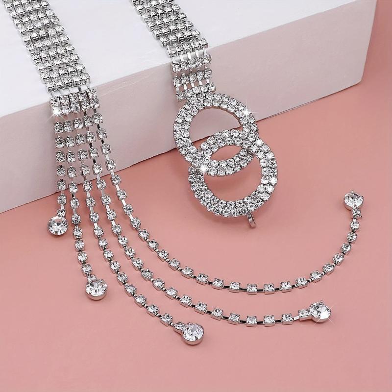 Rhinestone Waistband Y2K Chain Belt for Women