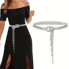 Rhinestone Waistband Y2K Chain Belt for Women