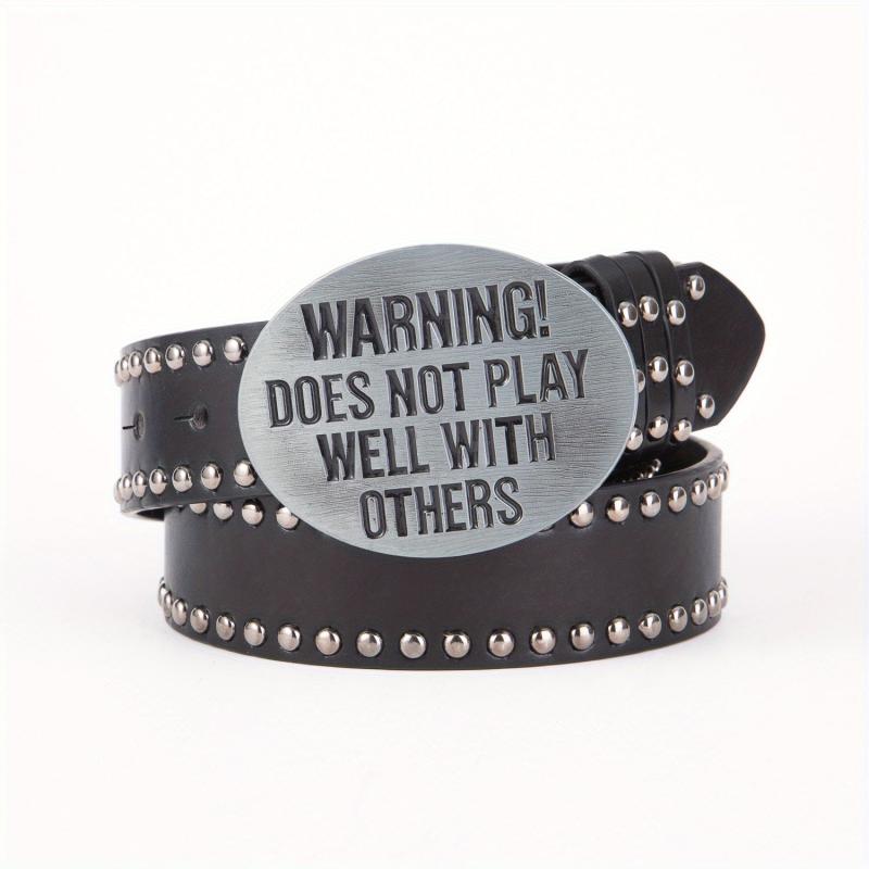 Rock Style Men's Belt Rivet Punk Style Belt