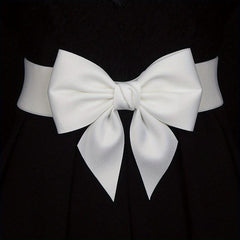 Wide Bowknot Waist Belt Elastic Waistband for Women