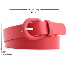 Wide Leather Waist Belt for Women Jeans Trousers