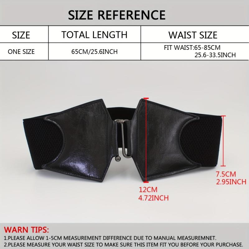 Vintage Wide Elastic Dress Belt Stylish Women Waist Belt Cinch Coat Belts