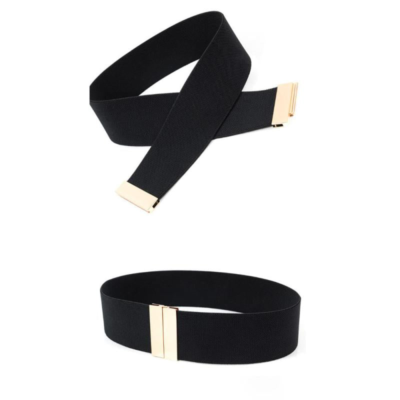 Elastic Belt Metal Vintage Style Belt For Dress Shirt Business Party