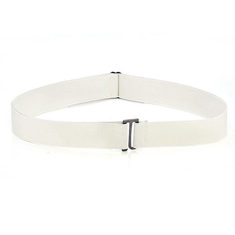 Invisible Belt Elastic Band Adjustable Women Waist Flat Buckle Dresses Waistband