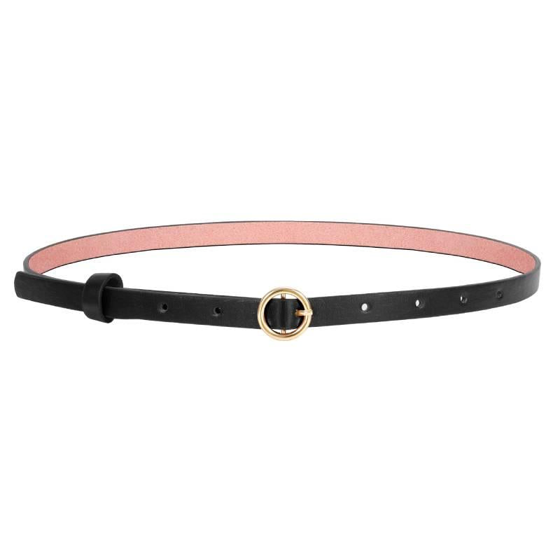 Women's O Ring Buckle Belt for Jeans Casual Formal PU Leather Belt