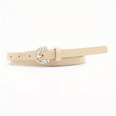 Bright Candy PU Belt Thin Patent Leather Belt For Women