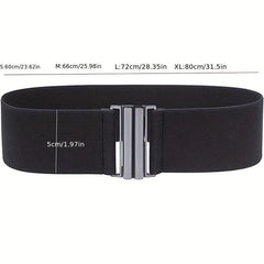 Elastic Wide Belt Cinch Belt Braided Dress Girdle Waistband Women