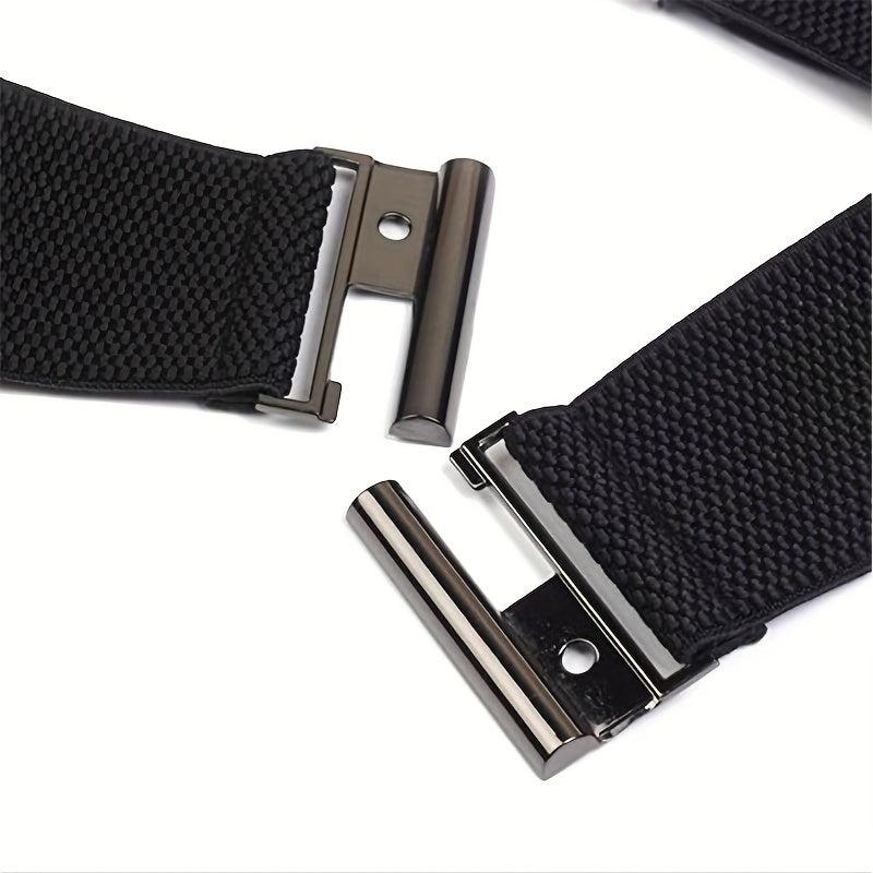Elastic Wide Belt Cinch Belt Braided Dress Girdle Waistband Women