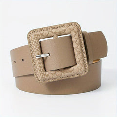 Snake Skin Pattern Buckle Belt Stylish Jeans Pants Dress Belts