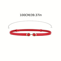 Double Ring Buckle Belt Thin Girdle for Women