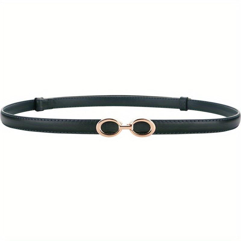 Double Ring Buckle Belt Thin Girdle for Women