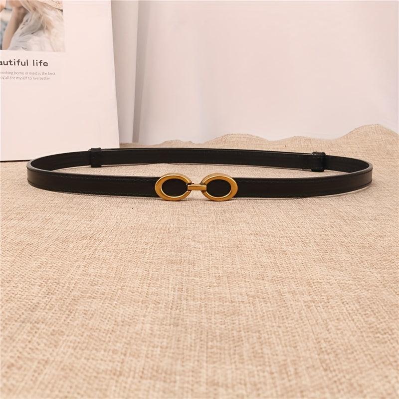 Double Ring Buckle Belt Thin Girdle for Women