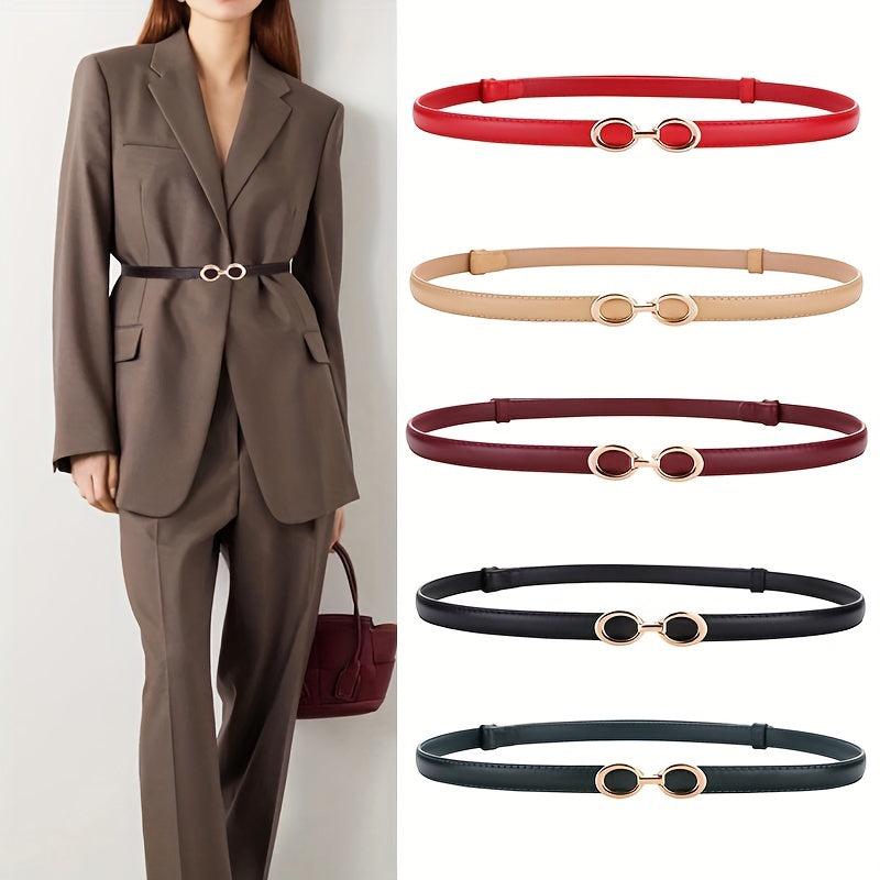 Double Ring Buckle Belt Thin Girdle for Women