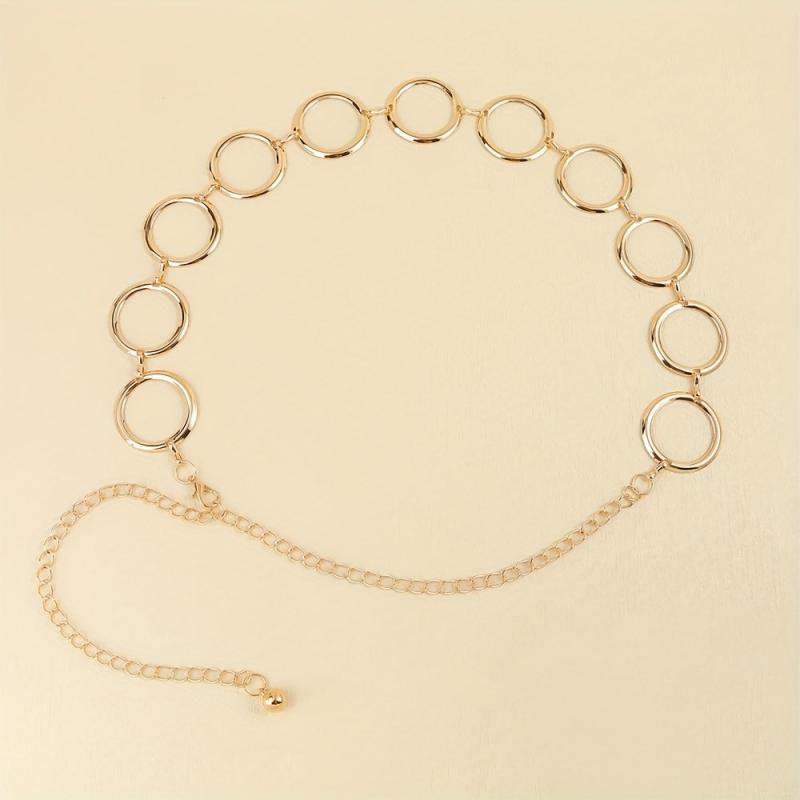 Golden Punk Hollow Out Chain Belt Vintage Metal Waist Chain