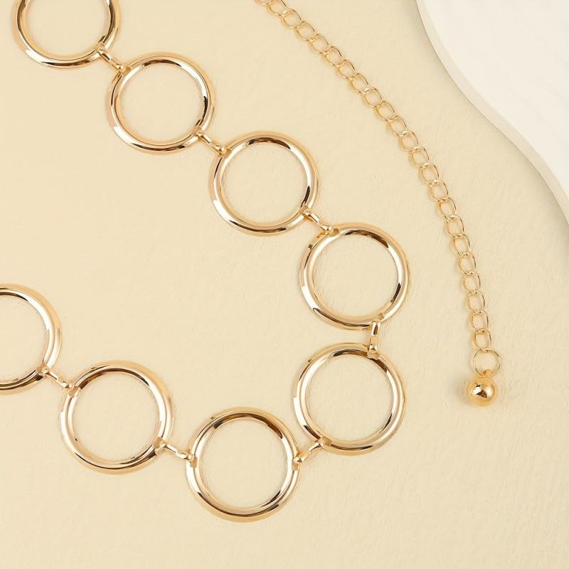 Golden Punk Hollow Out Chain Belt Vintage Metal Waist Chain