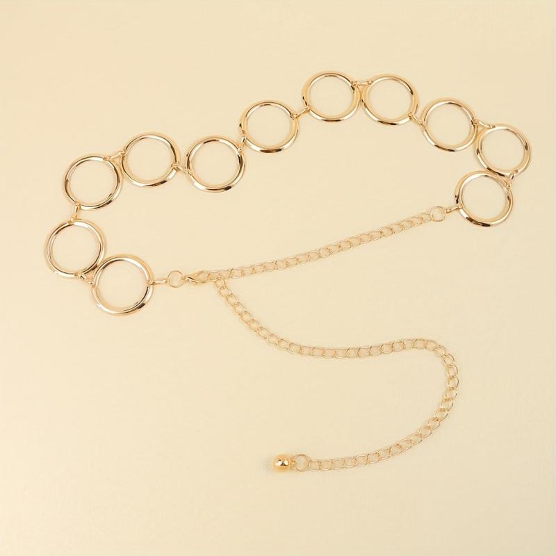 Golden Punk Hollow Out Chain Belt Vintage Metal Waist Chain
