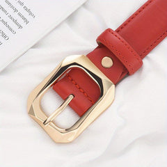 Women's Golden Pin Buckle Belt Skinny Waistbands