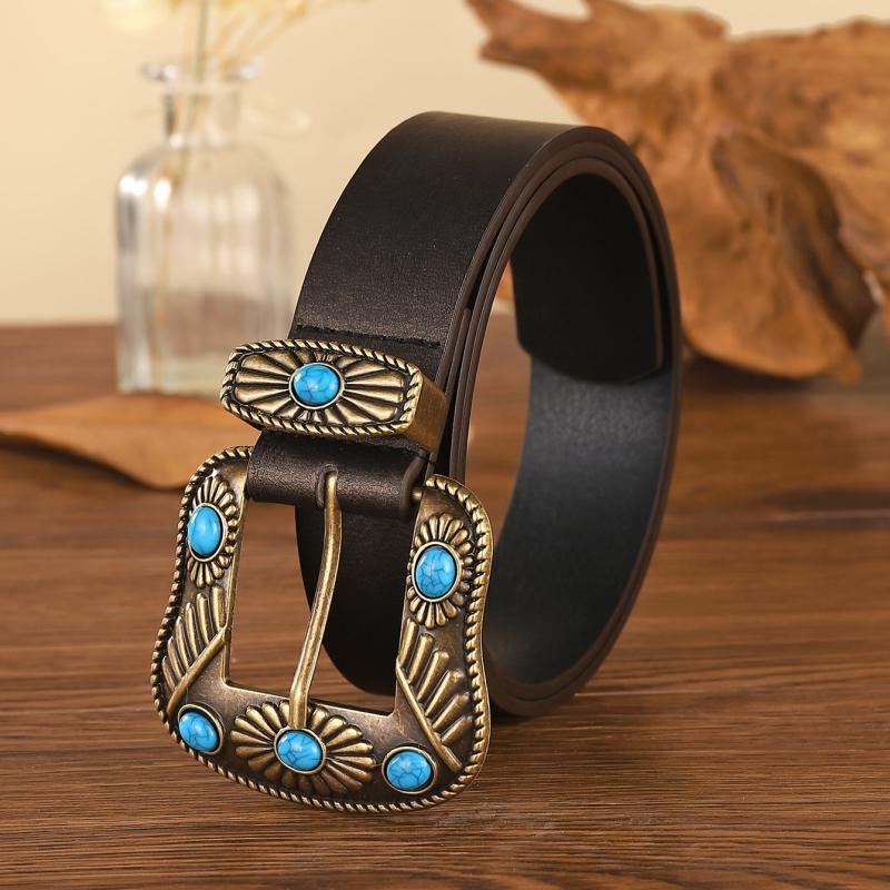 Boho Vintage Belt Women's Western Casual Belt For Jeans Pants