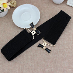 Women's Wide Elastic Decorative Belt for Dress Skirt Coat