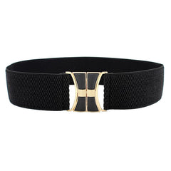 Women's Wide Elastic Decorative Belt for Dress Skirt Coat