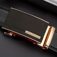 Men's Auto Buckle Belt for Business Father