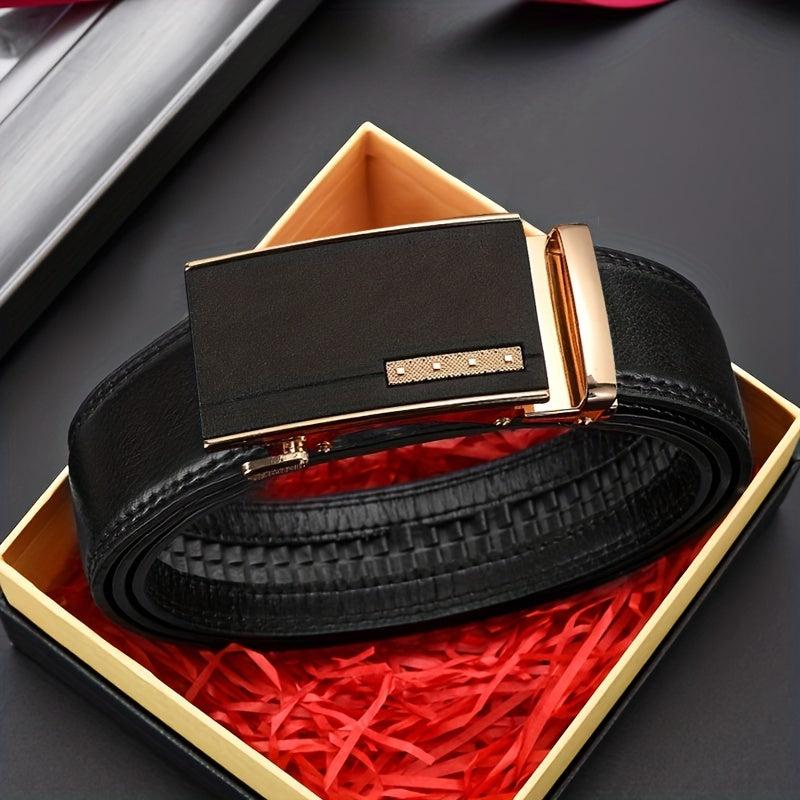 Men's Auto Buckle Belt for Business Father