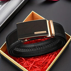 Men's Auto Buckle Belt for Business Father