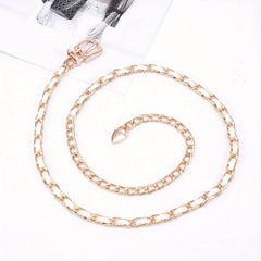 Chain Belt For Women Metal Waist Chain Faux Leather Belt