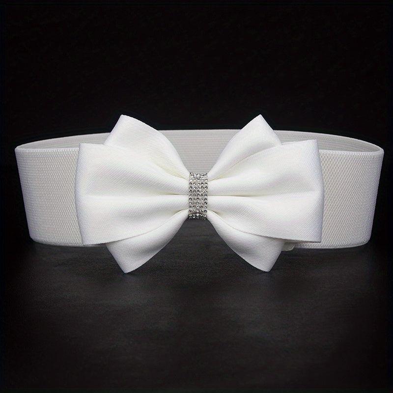 Big Bowknot Wide Belt Plus Size Waistband for Women