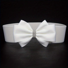 Big Bowknot Wide Belt Plus Size Waistband for Women