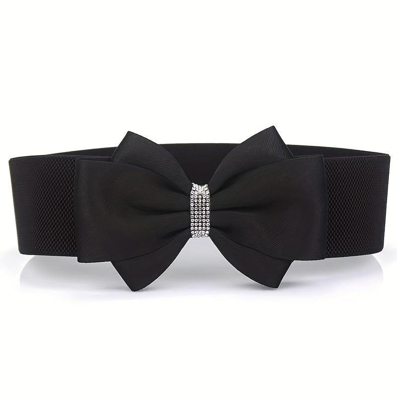 Big Bowknot Wide Belt Plus Size Waistband for Women