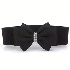 Big Bowknot Wide Belt Plus Size Waistband for Women